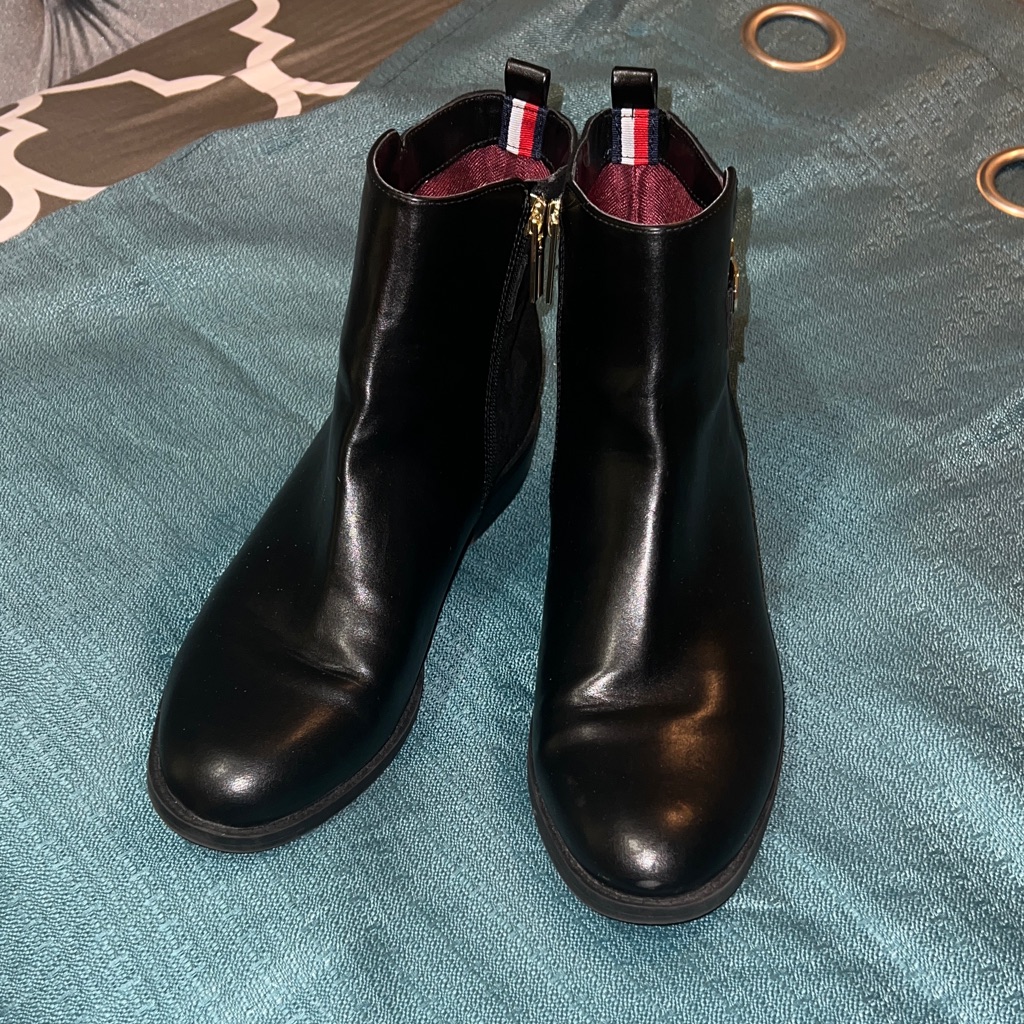 Black Boots Brand Tommy Hilfiger
